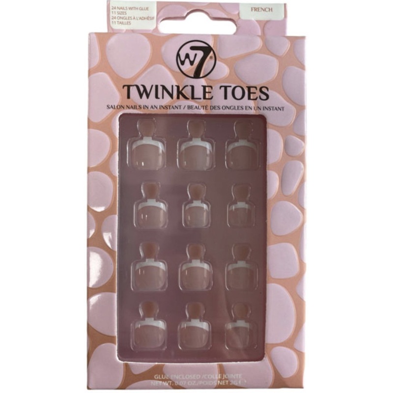 W7 Twinkle Toes Toe Nails French