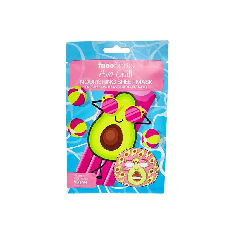 Face Facts Avo Chill nourishing Sheet Mask W Avocado Extracts