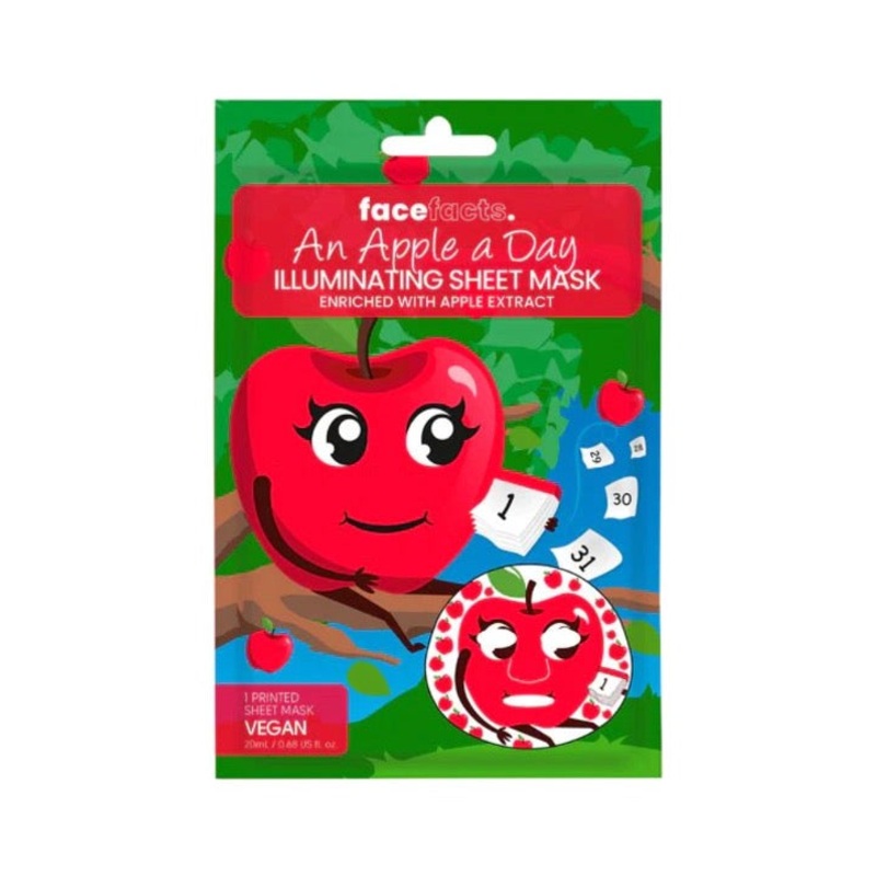 Face Facts An Apple A Day Illuminating Sheet Mask With Apple Extract