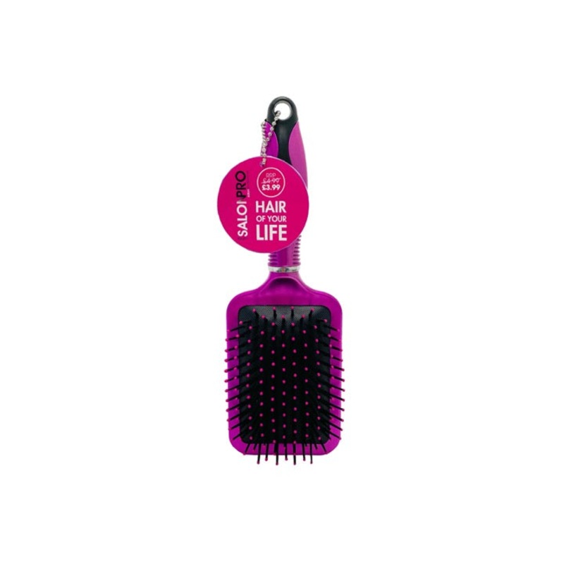 Beauty SalonPro Pink Metallic Paddle Brush BEAU175