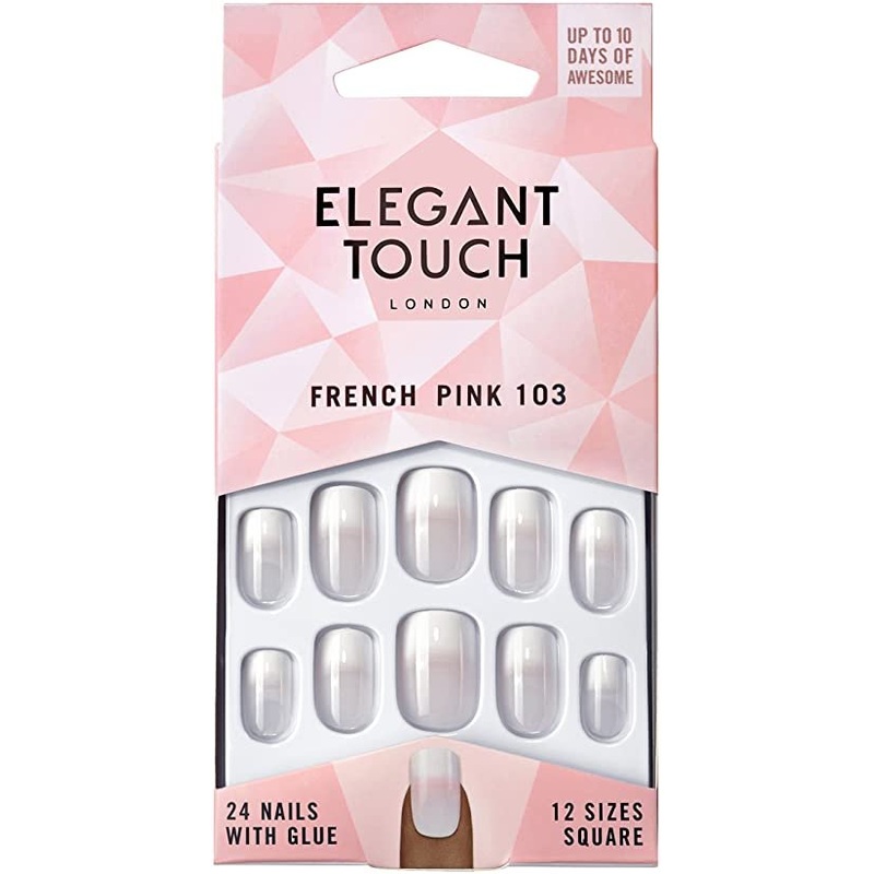 Elegant Touch False Nails French Pink 103