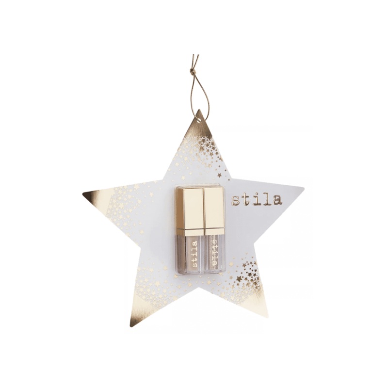 Stila Double Dip Star Liquid Eyeshadow Suede Shade & Glitter & Glow Gold Dust