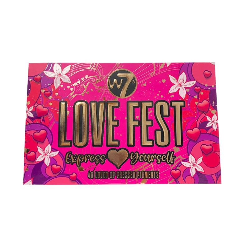 W7 Love Fest Pressed Pigment Eyeshadow Palette