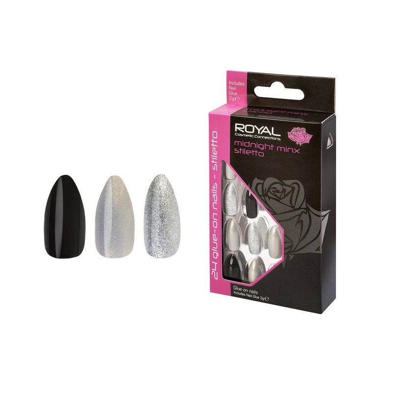 RC 24 Midnight Minx Stiletto Nail Tips