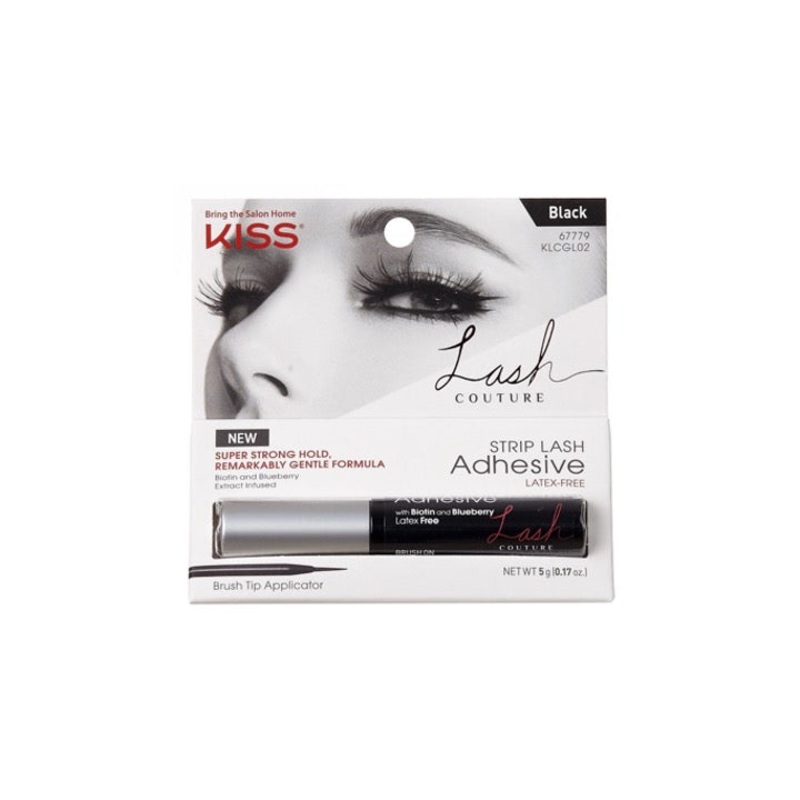 Kiss Strip Lash Ad Black Latex Free