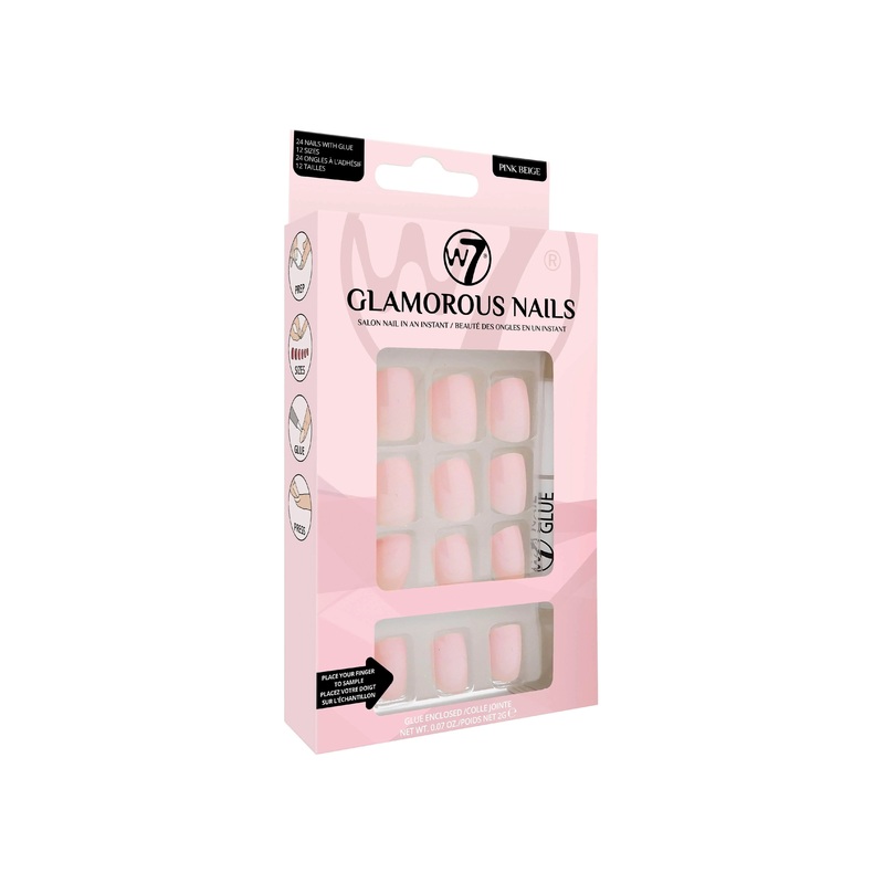 W7 Glamorous Nails Pink Beige