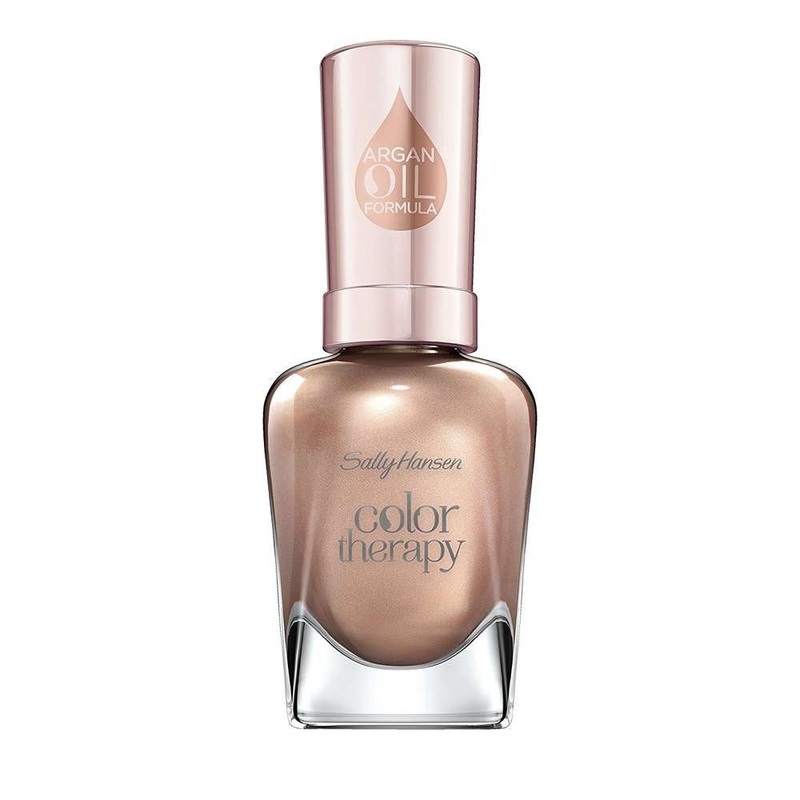 Sally Hansen Argan Oil Color Therapy Nail Polish 513 Pop The Prosecco