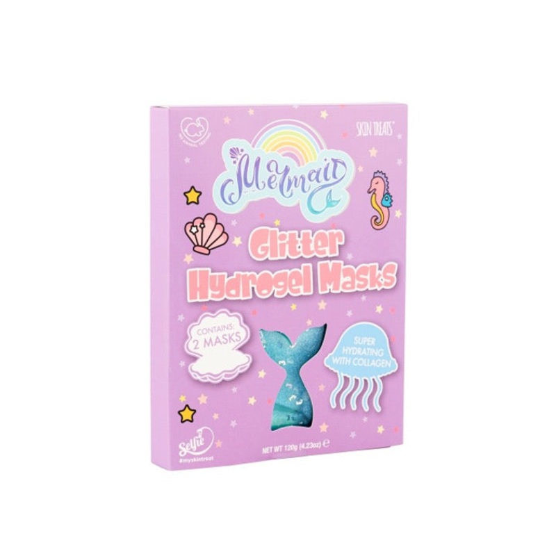 Skin Treats Mermaid Glitter Hydrogel Masks Set