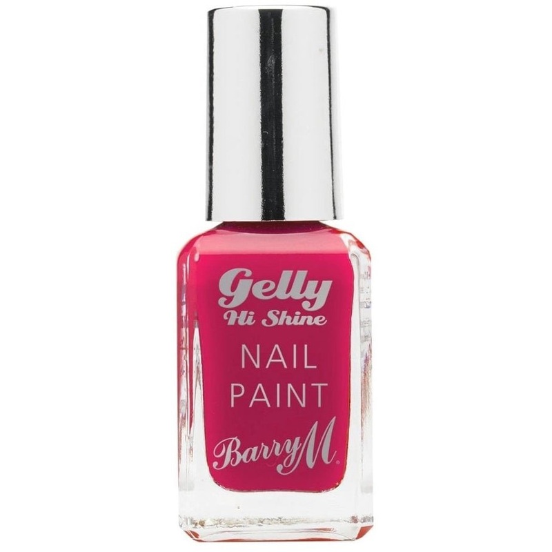 Barry M Gelly Hi Shine Nail Paint Pomegranate 002