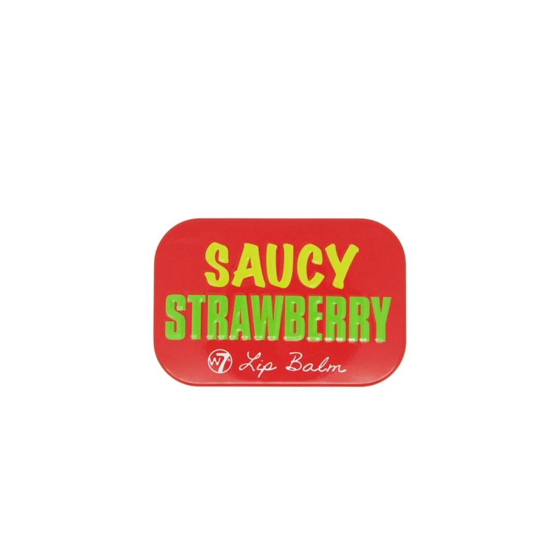 W7 Fruity Lip Balm Tin Saucy Strawberry