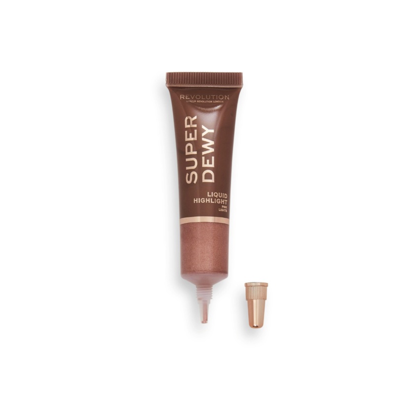 Tester Revolution Super Dewy Liquid Highlighter Pink Lights