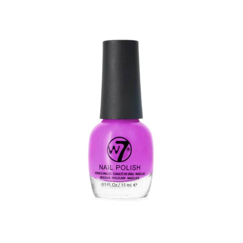 W7 Nail Polish 18 Fluorescent Purple