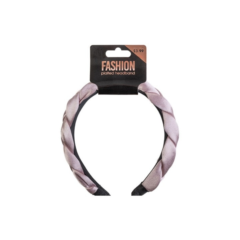 Beauty Outlet Fashion Pink Plaited Headband BEAU295
