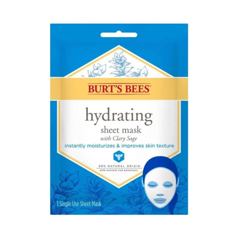 Burts Bees Hydrating Sheet Mask W Clary