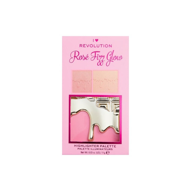 Revolution Mini Chocolate Rose Fizz Glow Highlighter Palette