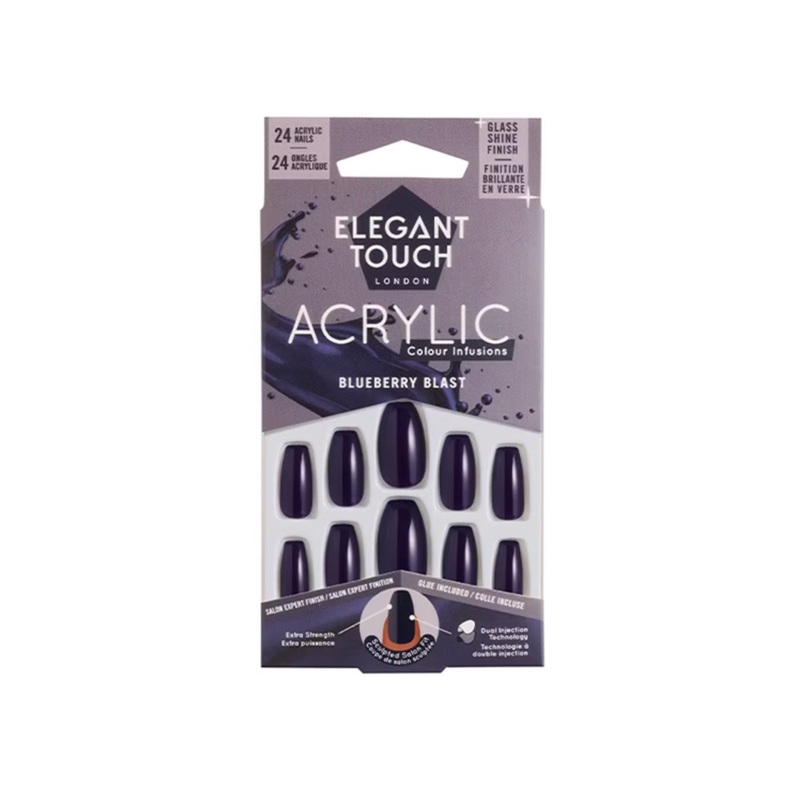 Elegant Touch False Nails Blueberry Blast