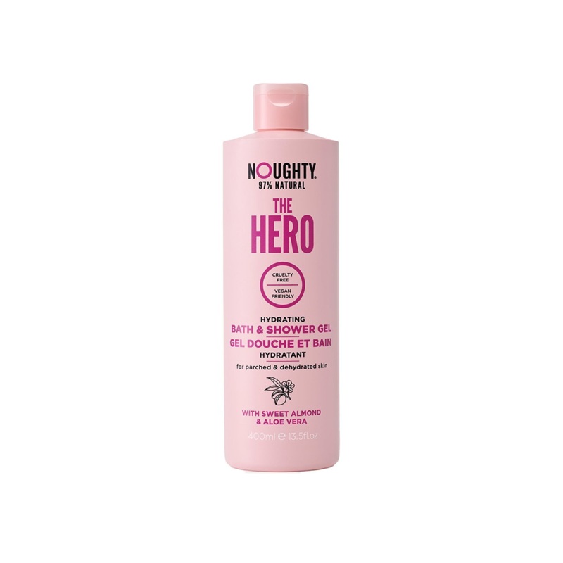 Noughty The Hero Hydrating Bath & Shower Gel W Sweet Almond & Aloe Vera 400ml