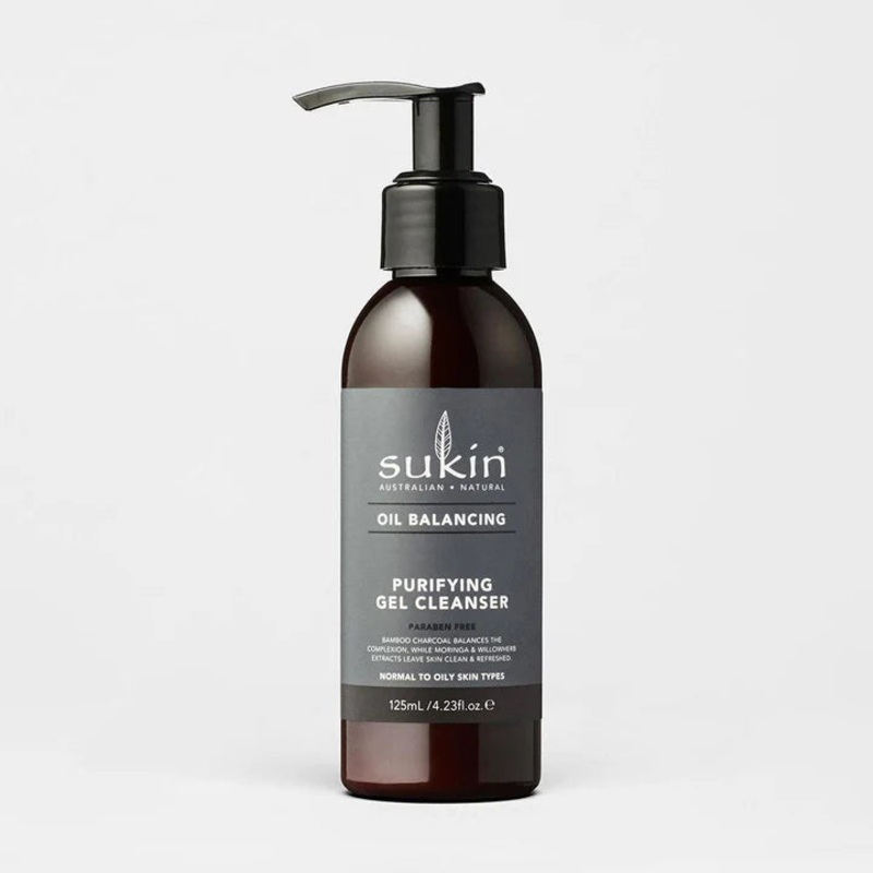 Sukin Oil Balancing Charcoal Purifying Gel Cleanser 125ml