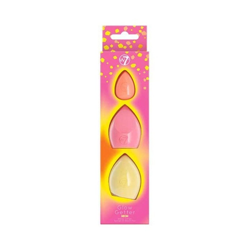 W7 Glow Getter Neon Beauty Sponge Trio