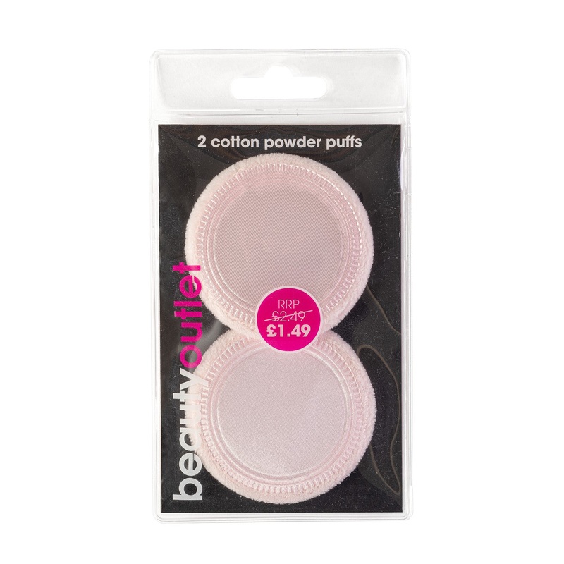 Beauty Outlet Cotton Powder Puffs Twin Pack BEAU390