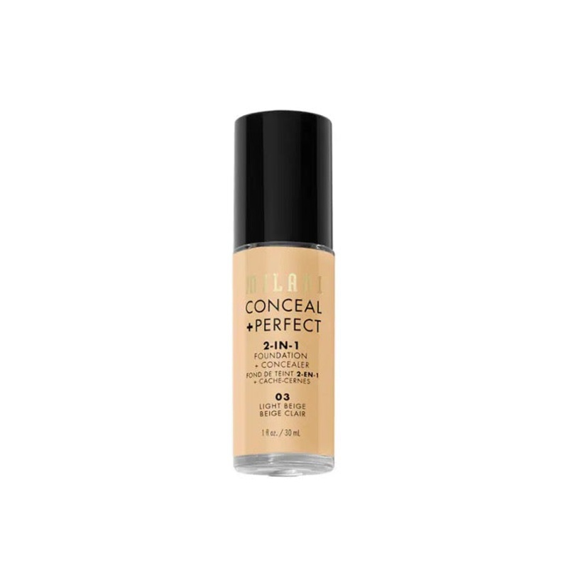 Milani Conceal + Perfect Foundation + Cocnealer 03 Light Beige