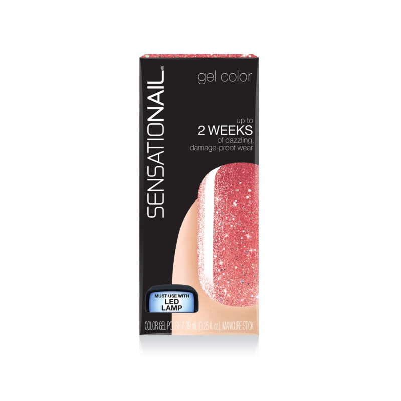 Sensationail Gel Polish Rose Gold Glitter