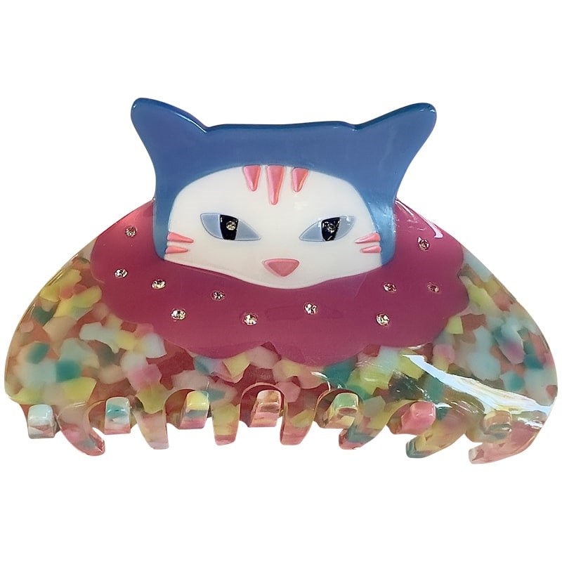 Confetti Cat Clown Hair Claw