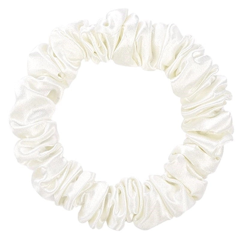 22 Momme Pure Silk Scrunchies - Off-White