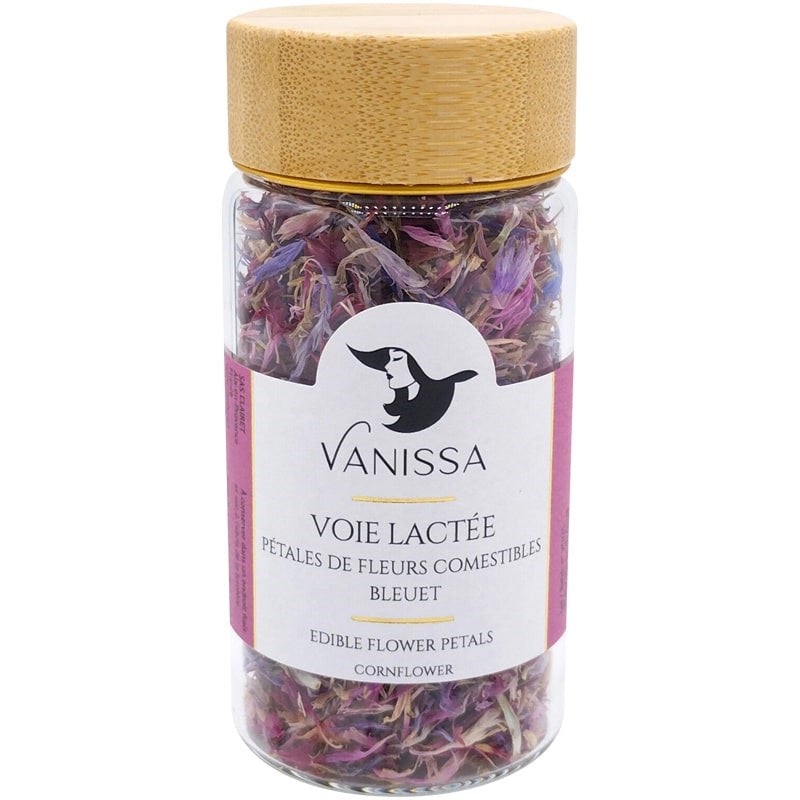 "Voie Lactee" Edible Flower Petals: Cornflower