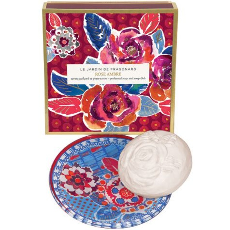 Rose Ambre Soap and Dish Set