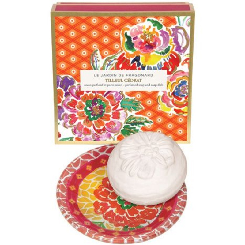 Tilleul Cedrat Soap and Dish Set