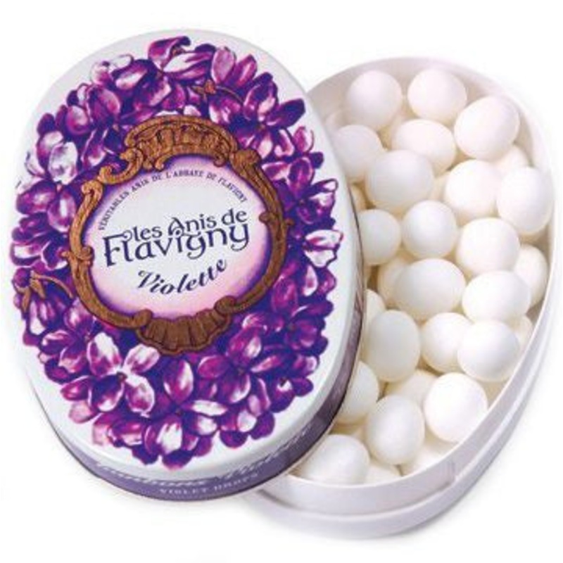 Violet Flavored Hard Candy