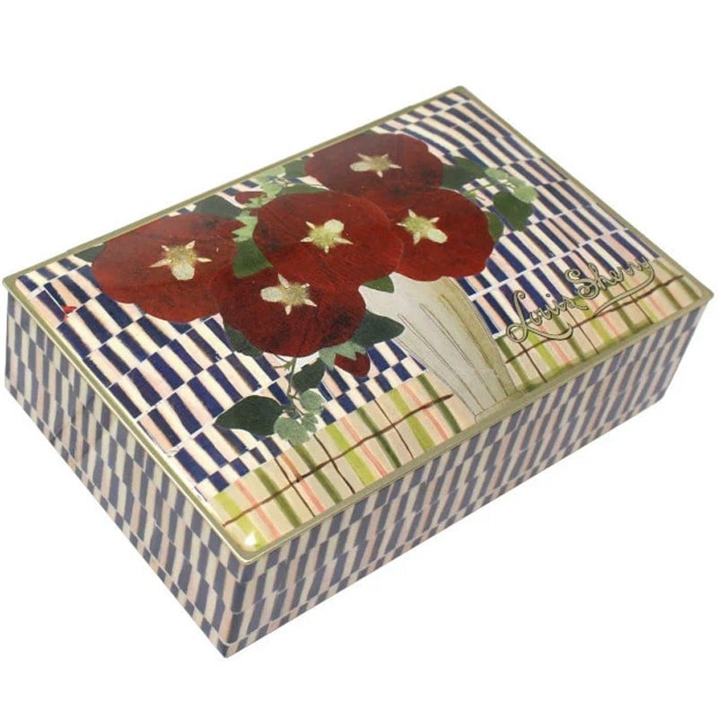 12 Piece Designer Candy Tin - John Derian Poppy