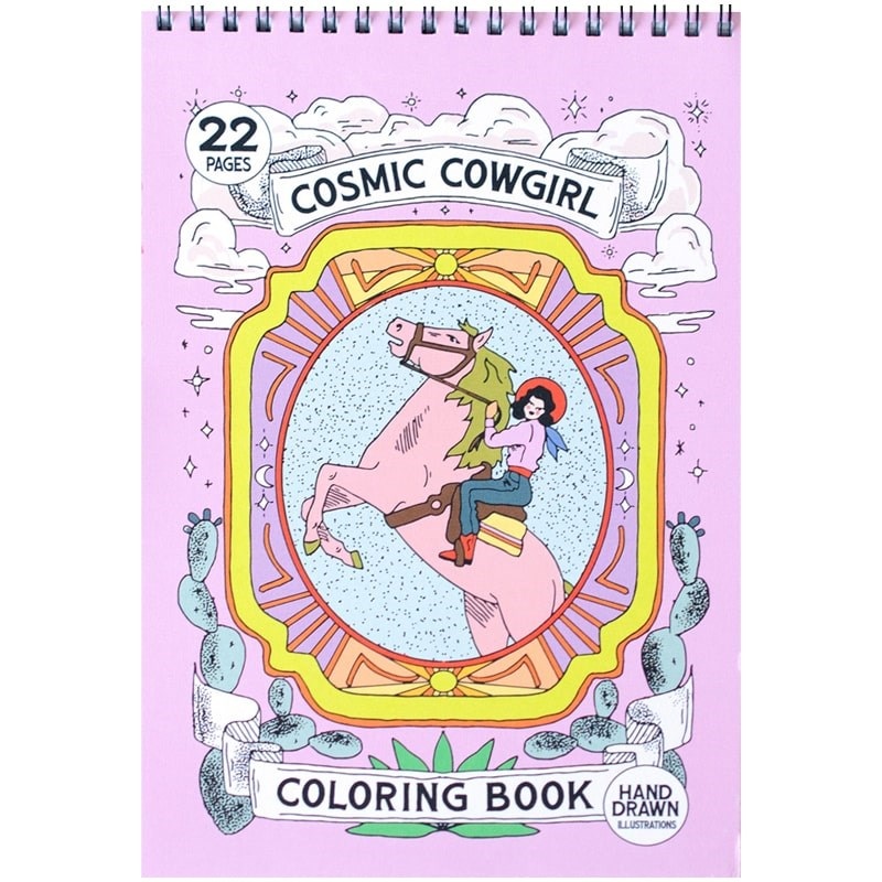 Cosmic Cowgirl Premium Coloring Book