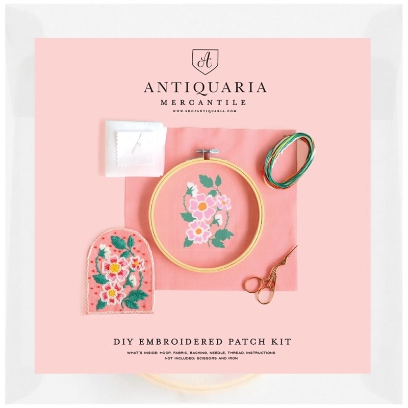 DIY Kit: Roses Embroidery Patch Kit