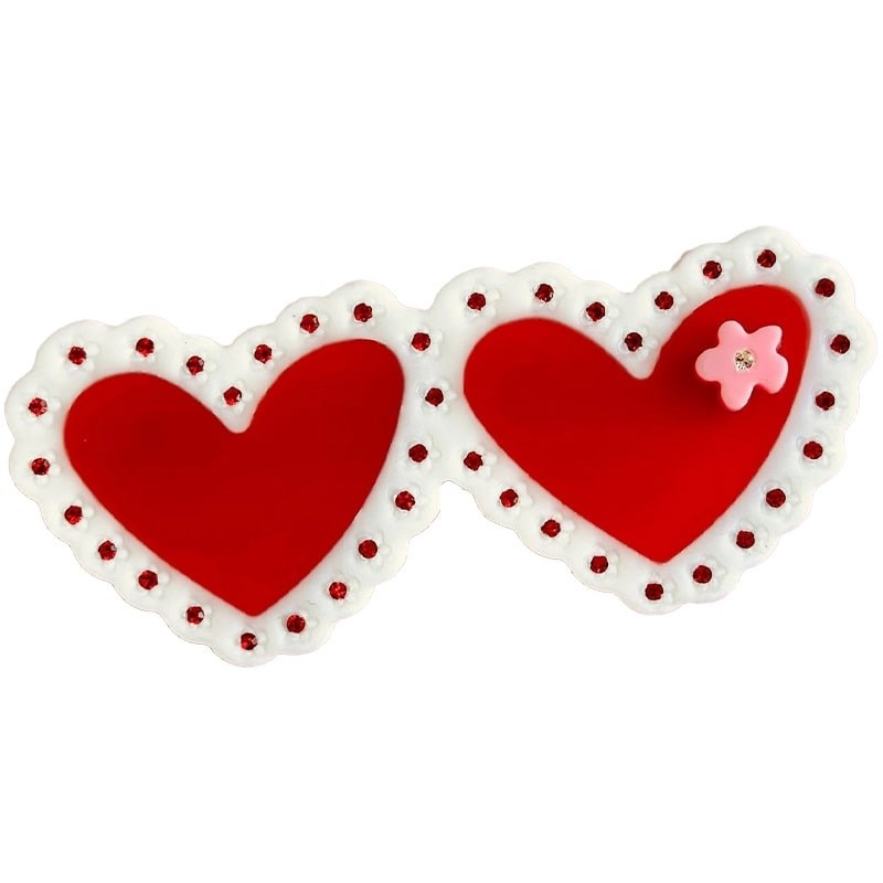 Laced Hearts Hair Clip