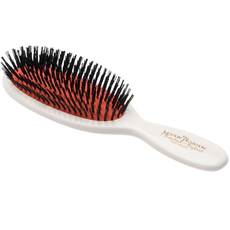Pocket Boar Bristle Hairbrush B4 - Ivory