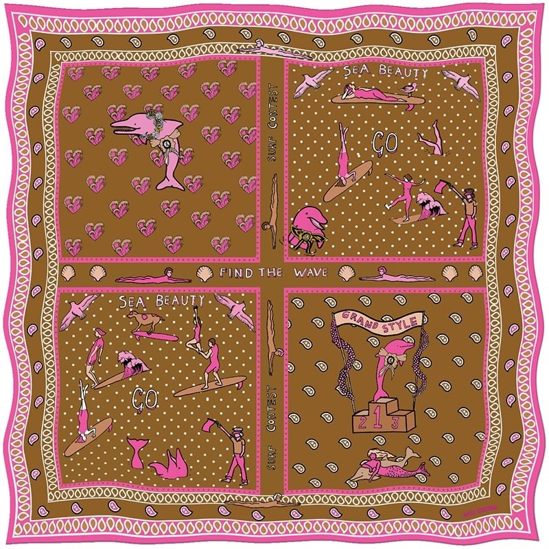 Sea Beauty Scarf - Brown