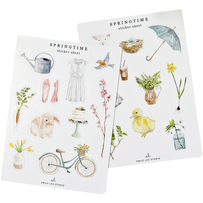Springtime Sticker Sheets