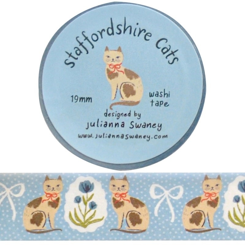 Staffordshire Cat Washi Tape
