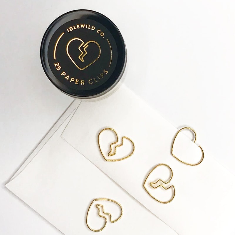 Broken Heart Paper Clips