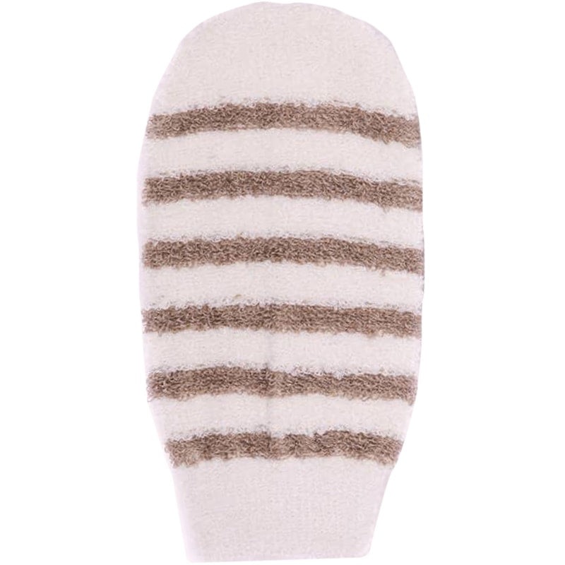 Striped Bath Mitt