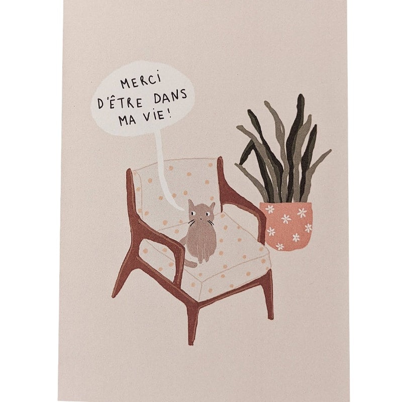 Thank You for Being in My Life Greeting Card (French)