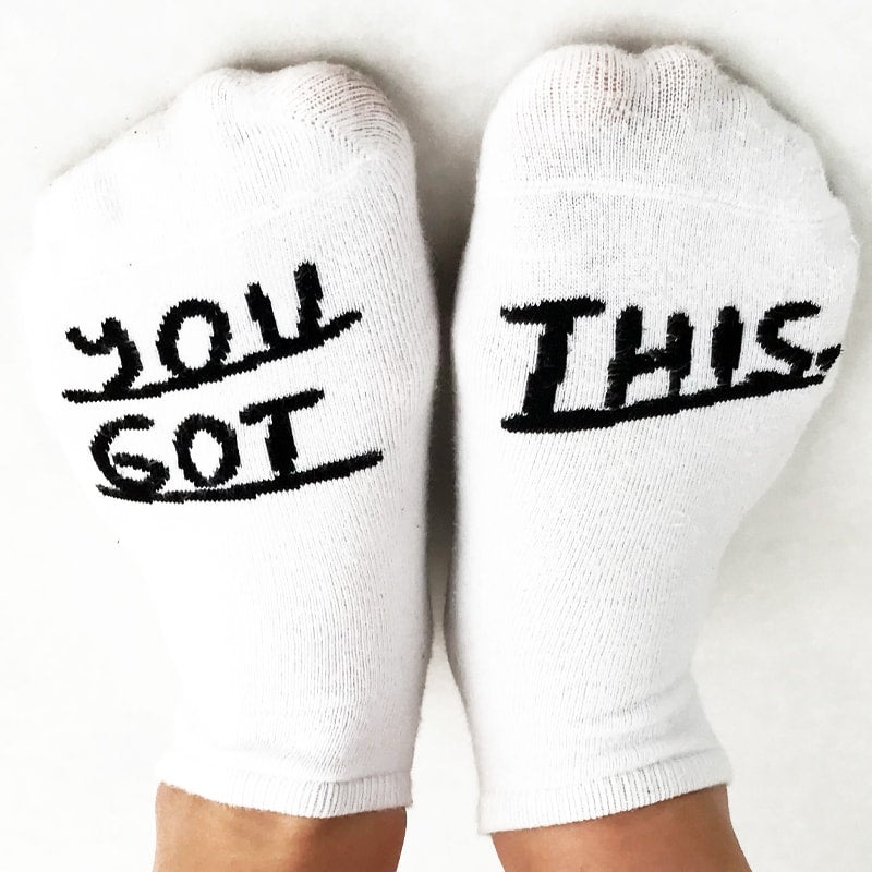 You Got This Socks in White