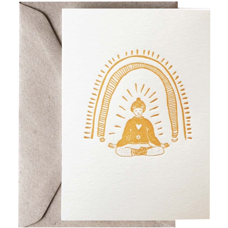 Cosy Meditation Greeting Card