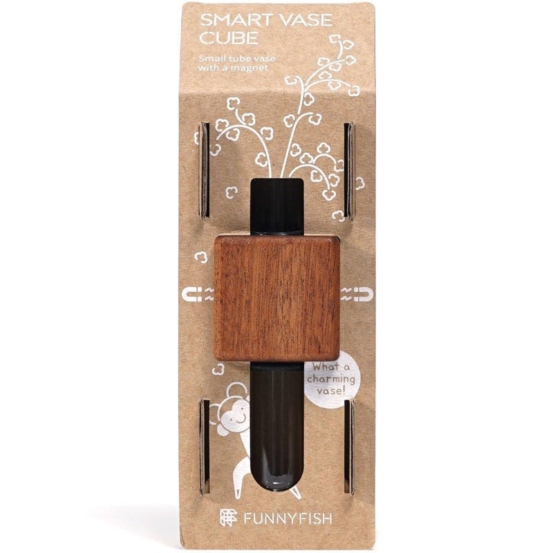 Smart Tube Vase Dark Cube