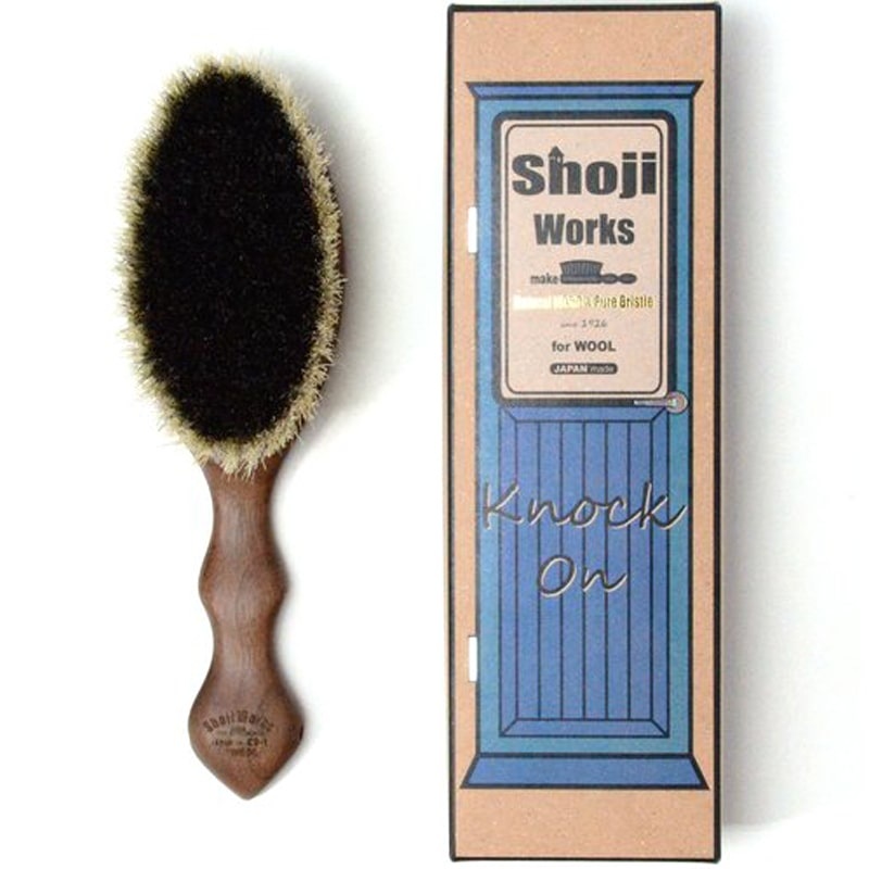 Wool Clothes Brush in Walnut