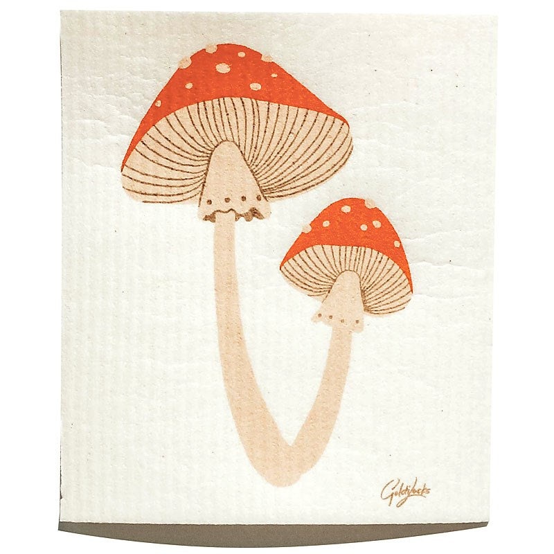 Swedish Dishcloth  Mushrooms
