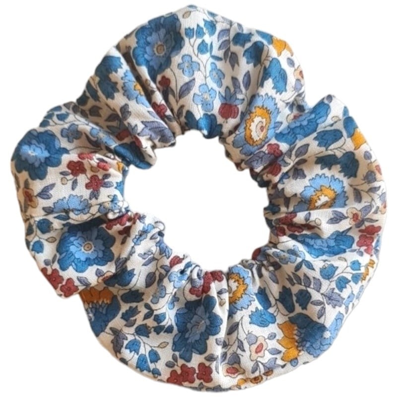 Liberty Linen Hair Tie  Dango Linen Blue