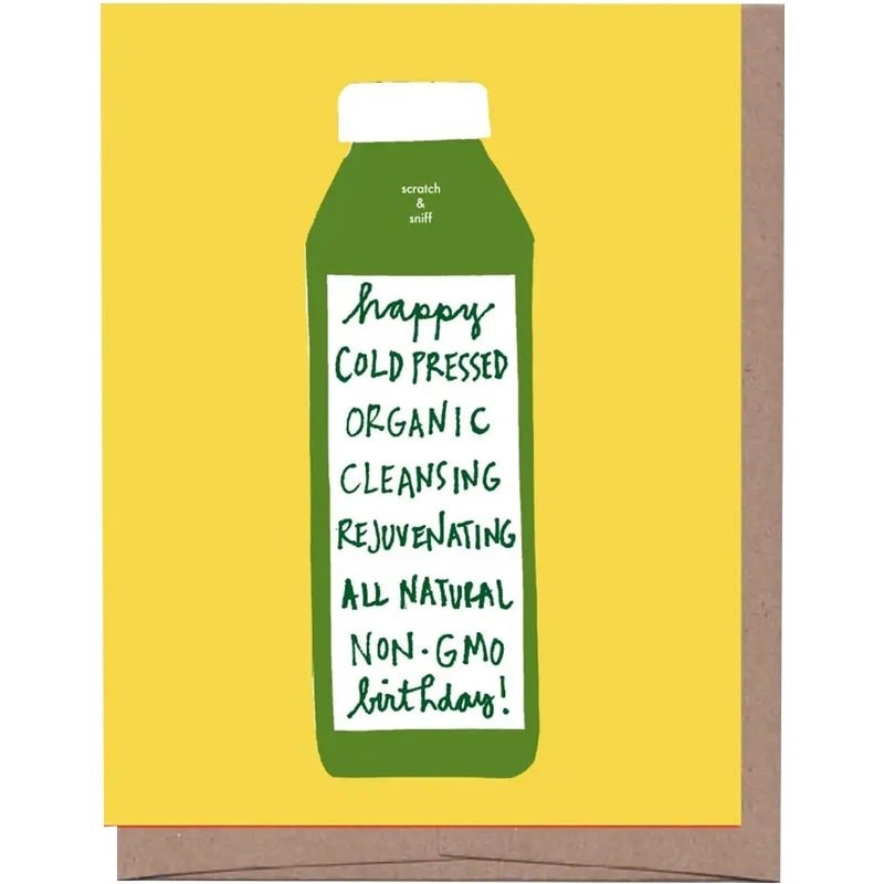 Scratch & Sniff Cold Pressed Birthday Greeting Card